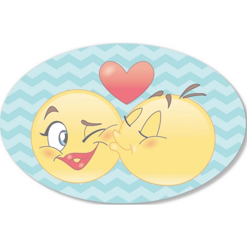 Adesivo emoticono coppia