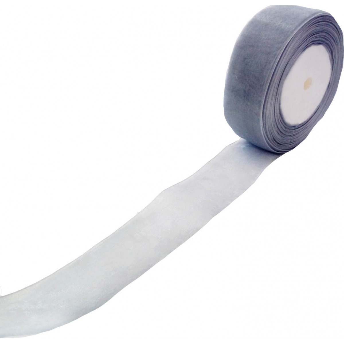 Cinta organza color argento