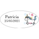 Portamonete personalizzato unicorno con scatola abbinata