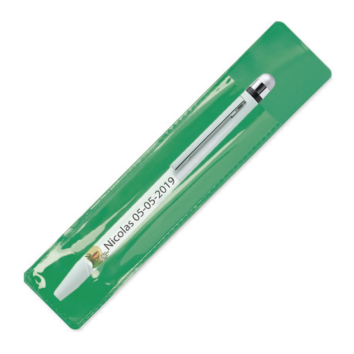 Penna antibatterica comunione personalizzata con coperchio