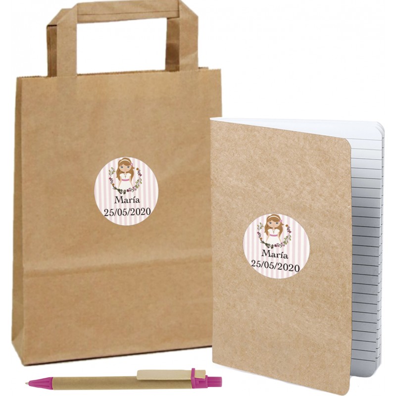 Libretto di comunione personalizzato con penna e borsa