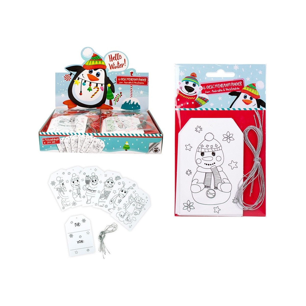 Pacchetto di biglietti di Natale personalizzabili per bambini