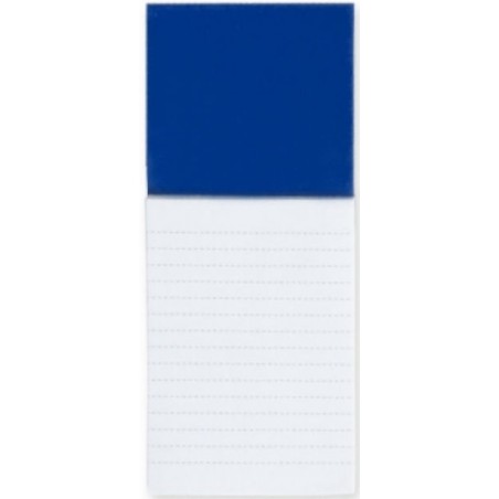 Notebook magnetico blu e pacchetto di adesivi natalizi