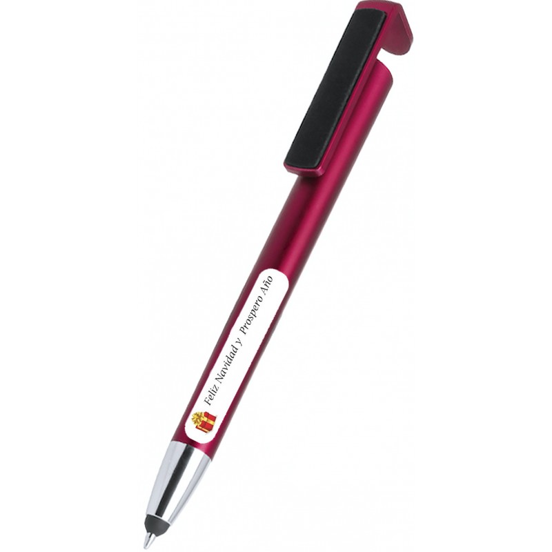 Penna con supporto e puntatore rosso natalizio personalizzabile