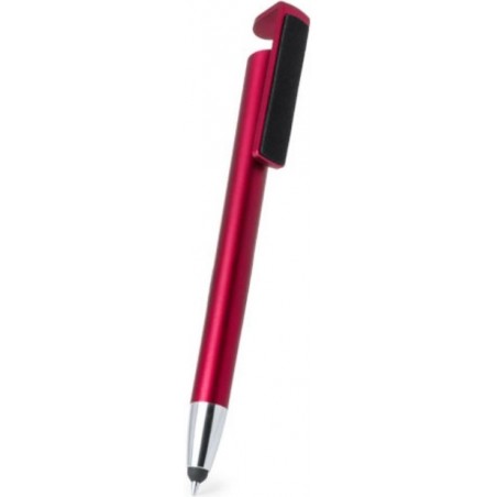 Penna a sfera con supporto e puntatore rosso natalizio personalizzabile