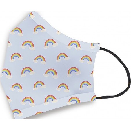 Mascherina igienica arcobaleno riutilizzabile per bambini