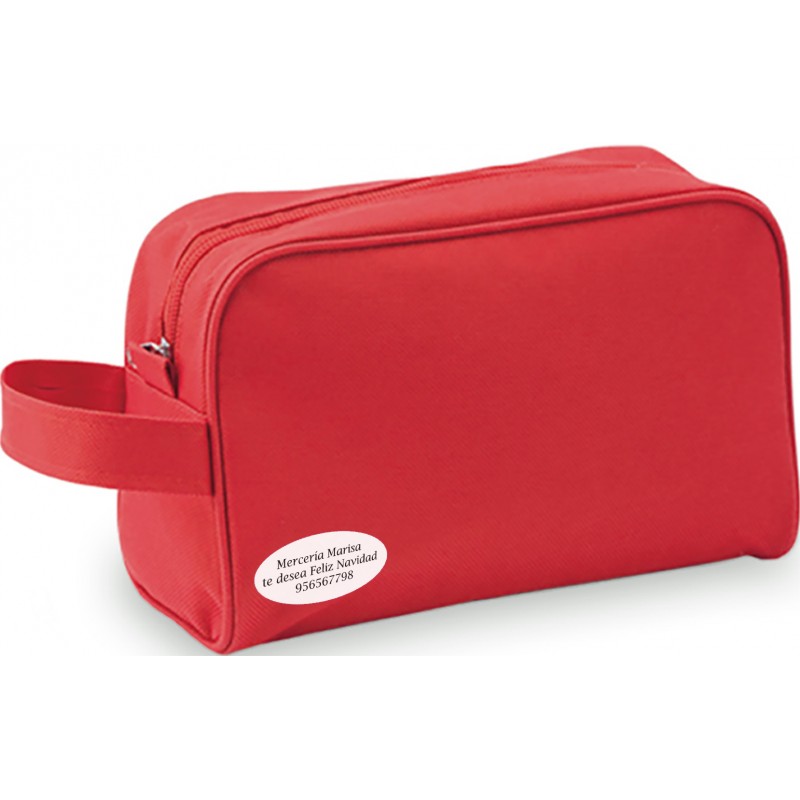 Necessaire rosso personalizzato per azienda