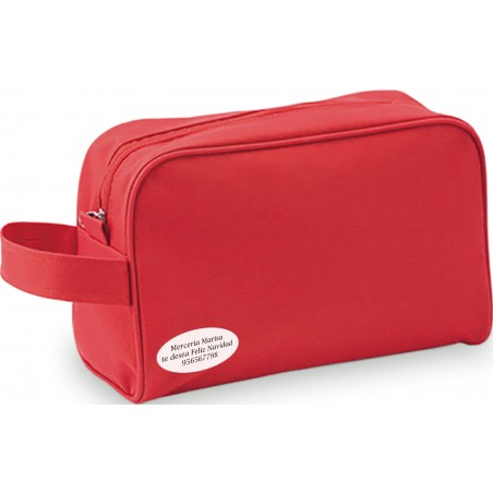 Necessaire rosso personalizzato per azienda