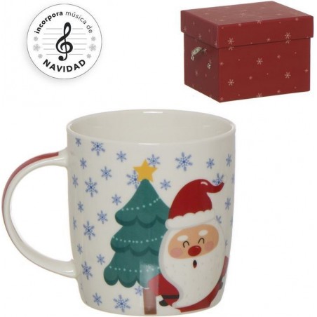 Geiserailie 6 Tazze Da Caffè Natalizie Smaltate, 350 Ml, Con Motivi Di Babbo Natale, Renne E Pupazzi Di Neve, Regalo Di Natale Per Famiglia E Amici