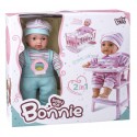 Bonnie doll culla 2 in 1 seggiolone e suoni