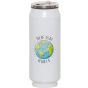 Termos in forma di lattina color bianco 390 ml