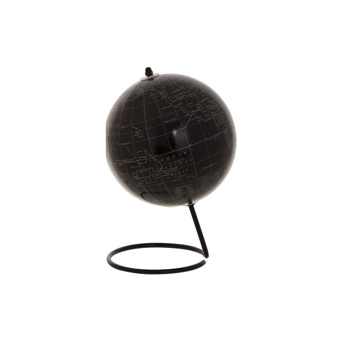 Pallone mondiale decorativo con supporto nero