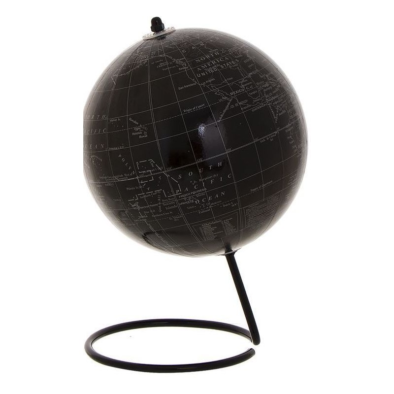 Pallone mondiale decorativo con supporto nero