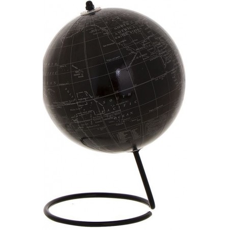 Pallone mondiale decorativo con supporto nero