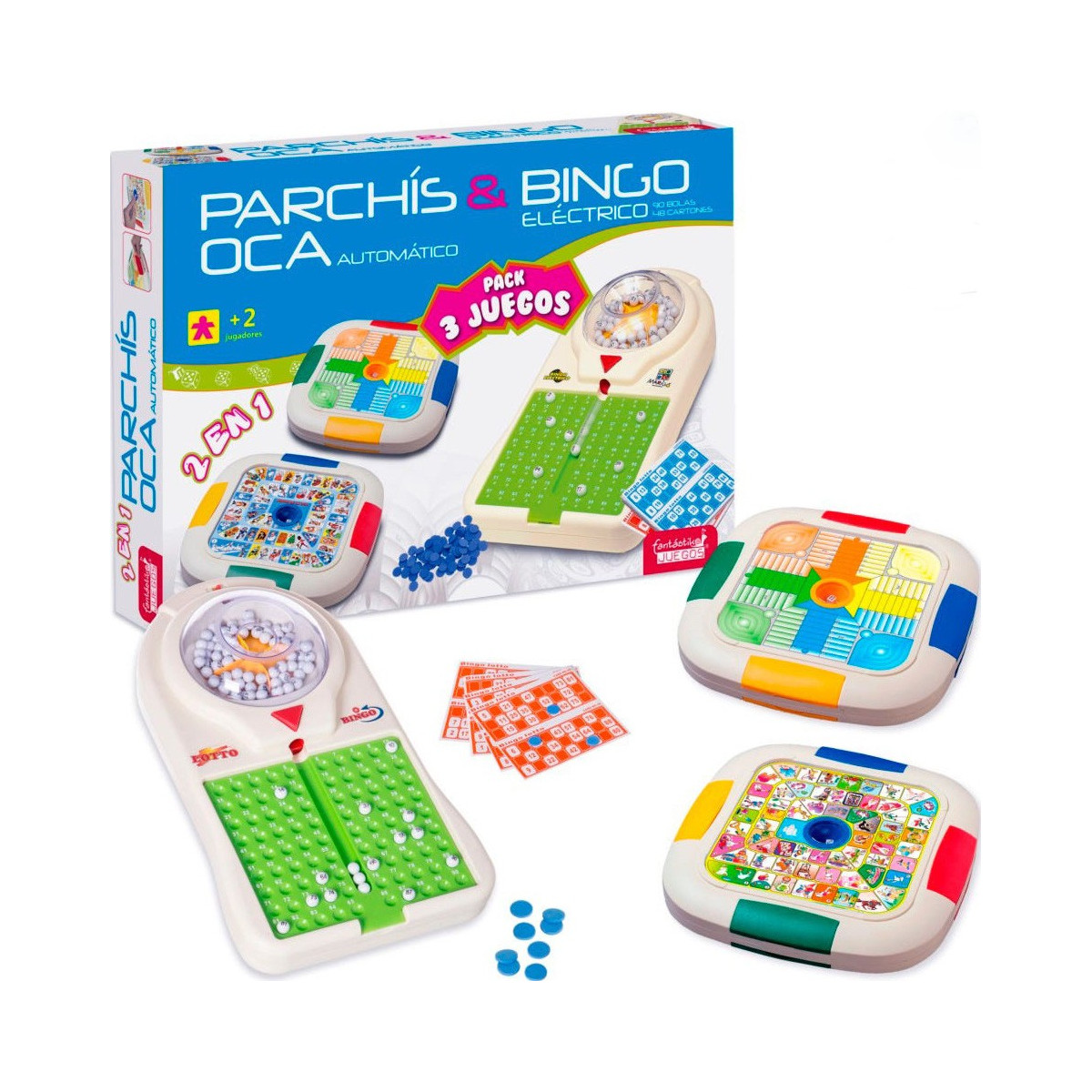 Regalo parchís oca e bingo automatico