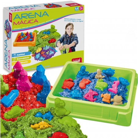 Magic Sand To Play Tray And Moulds