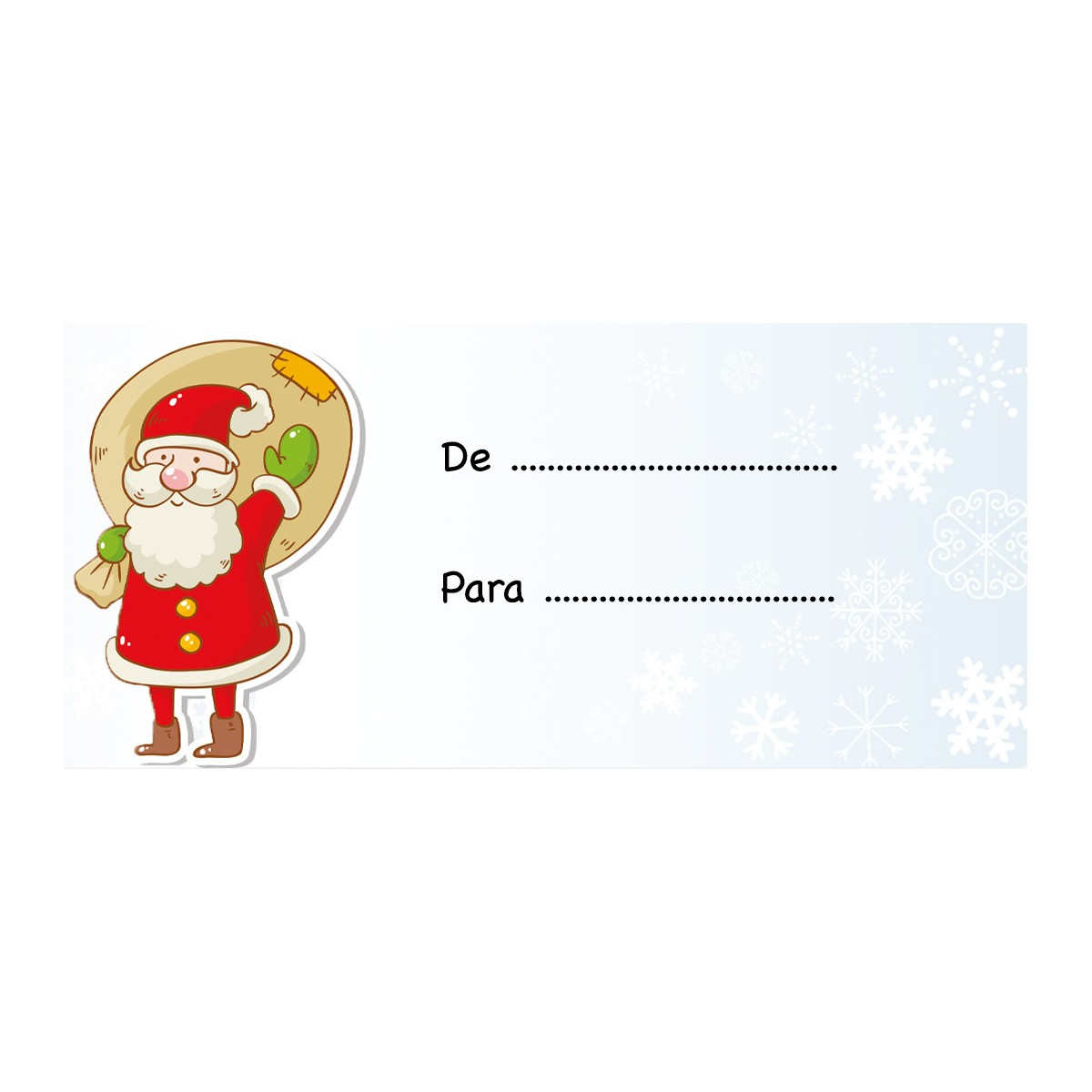 Adesivi con nome babbo natale