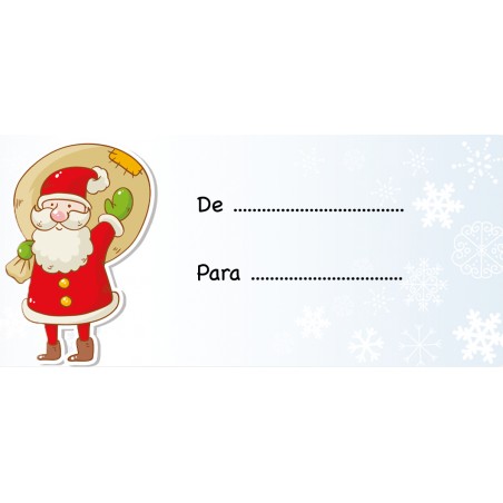 Adesivi con nome babbo natale