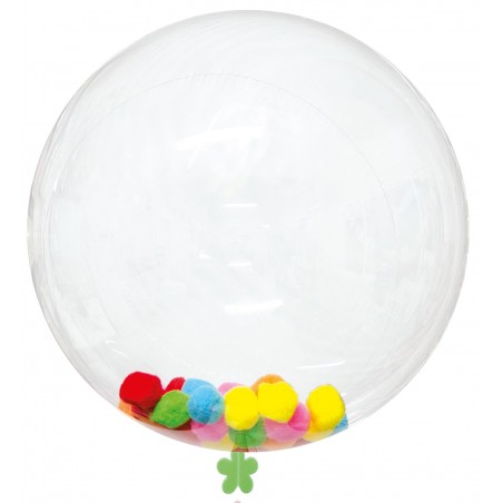 Confezione palloncino trasparente da 45 cm