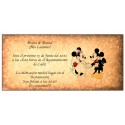Inviti di nozze Disney retro