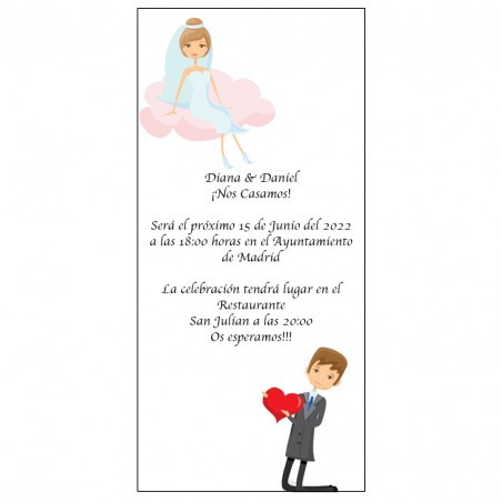 Inviti di matrimonio richiesta di mano