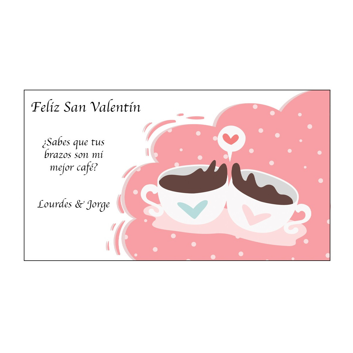 Carta di San Valentino personalizzata