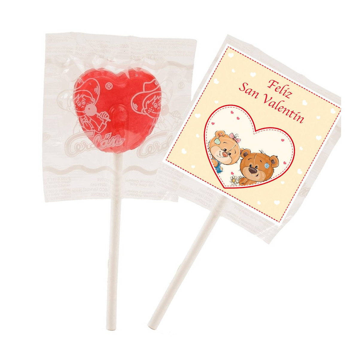 Lecca-lecca a forma di cuore per San Valentino