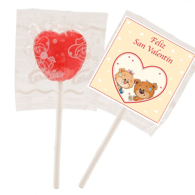 Lecca-lecca a forma di cuore per San Valentino