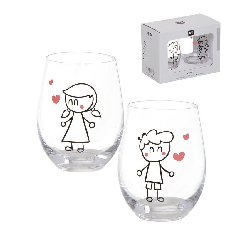 Bicchieri di vetro per regali