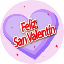 Adesivo Rotondo Per San Valentino