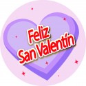 Adesivo rotondo per san valentino