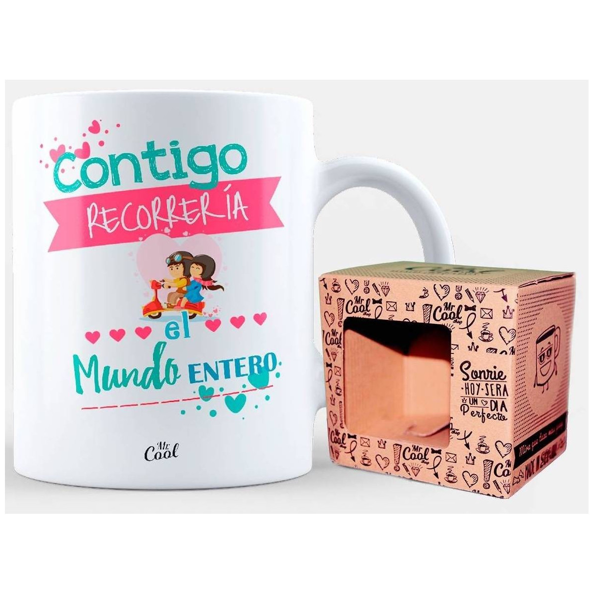 Tazza con te percorrerei il mondo intero