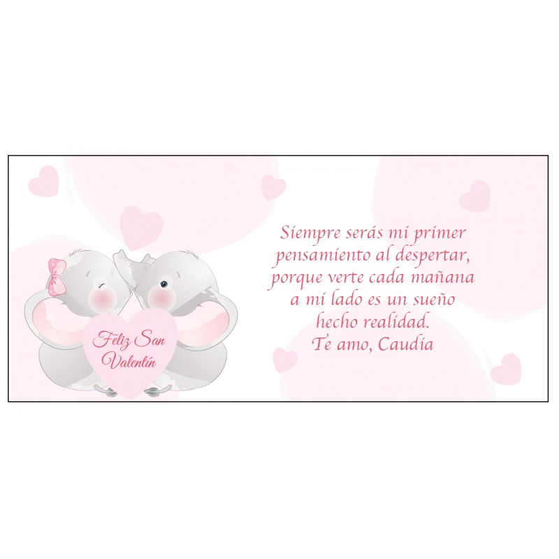 Carta di san valentino romantico