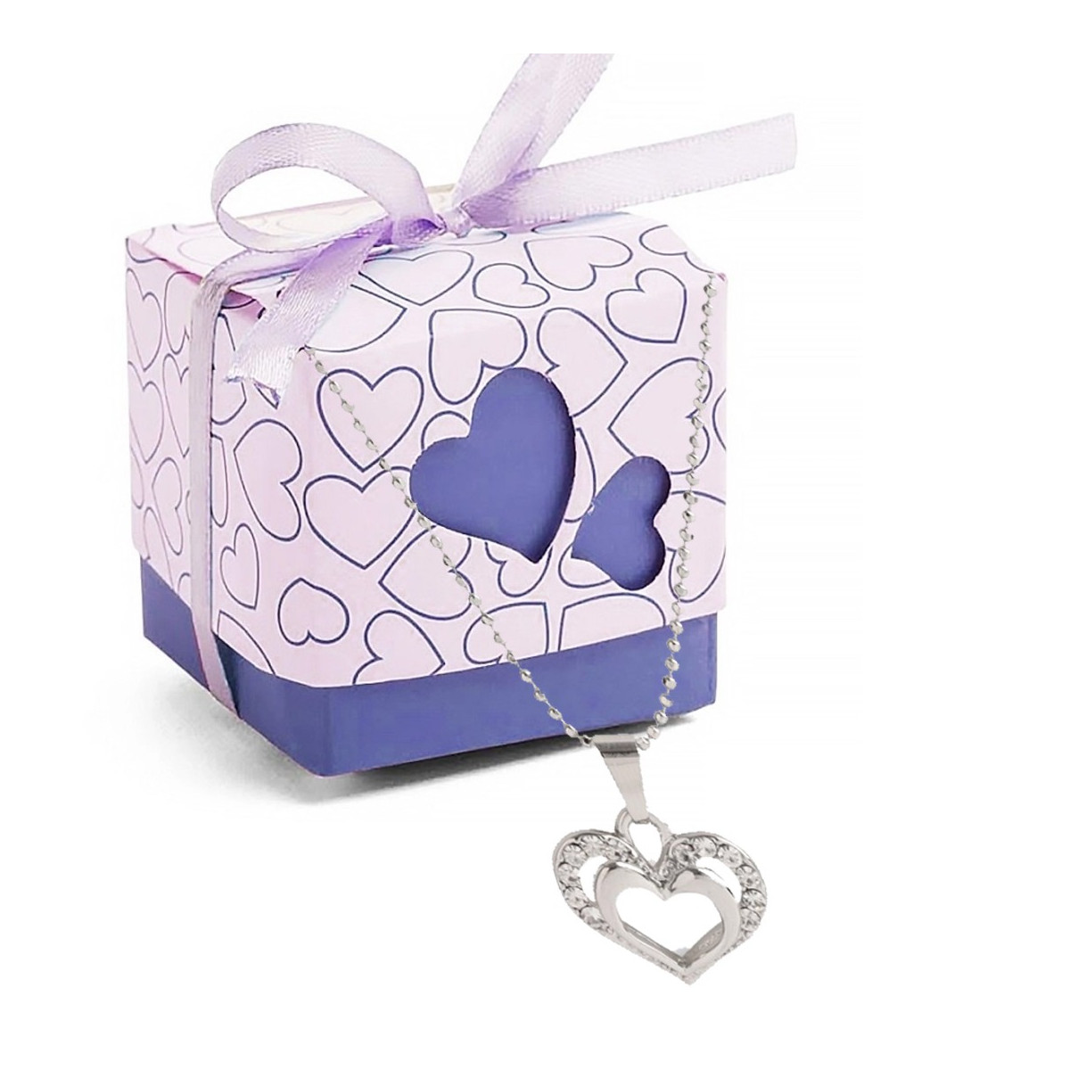 Ciondolo a forma di cuore per San Valentino in scatola