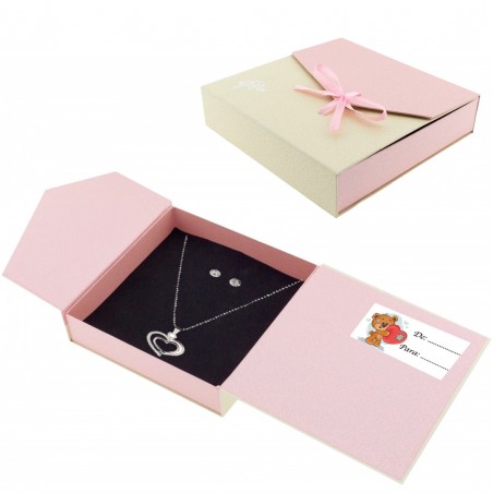Set di orecchini e ciondolo per San Valentino