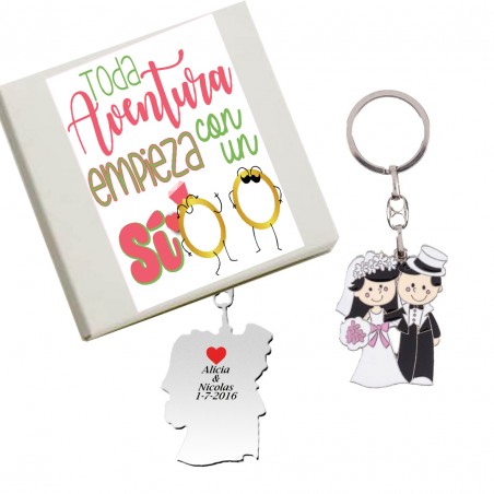 Portachiavi Personalizzato Con Frase