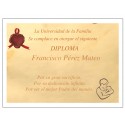 Diploma personalizzato per il miglior padre del mondo