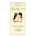 Invito di matrimonio per giovani sposi