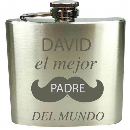 Flask personalizzata con incisione laser per la festa del papà