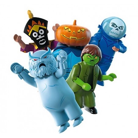 Display con 48 buste sorpresa di playmobil della serie scooby doo