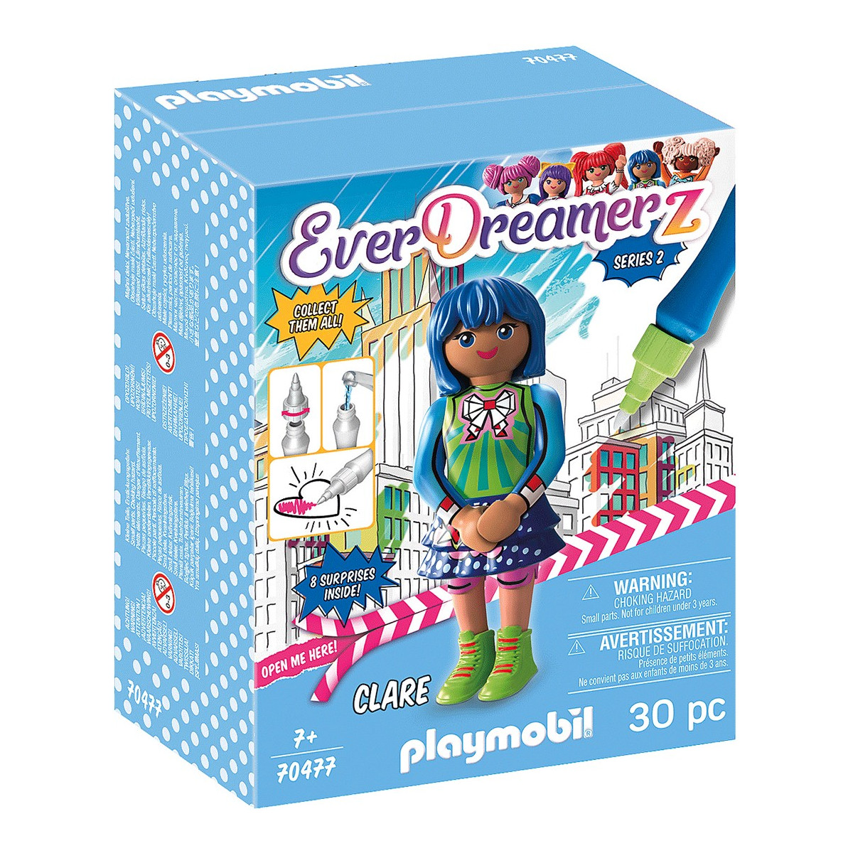Figure playmobil mondo comic clare