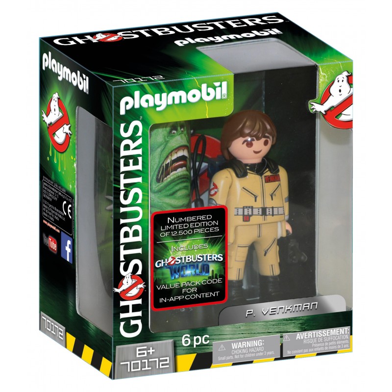 Figura di playmobil p. venkman collezionabile 15cm