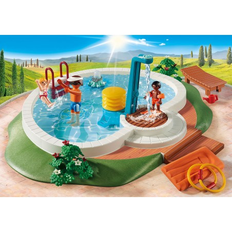 Piscina con doccia e altri accessori playmobil