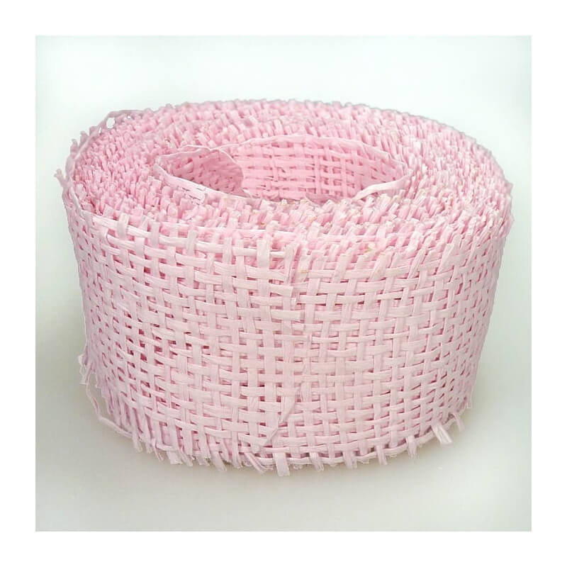 Rolo de nastro a griglia rosa