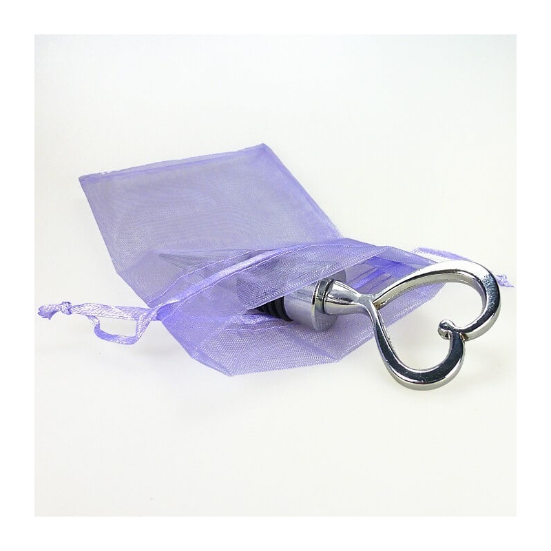 Tappo di vino a forma di cuore in busta per regalo