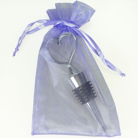 Tappo di vino a forma di cuore in busta per regalo