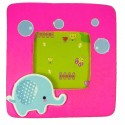 Portafoto per bambini in legno con elefante Un dettaglio tenero e colorato per i più piccoli