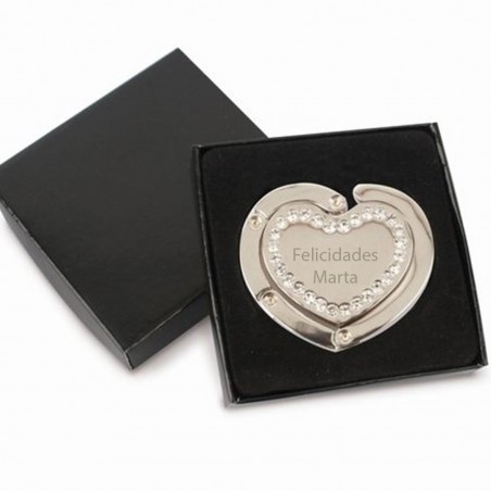 Gancio per borsa a cuore personalizzato per regalo
