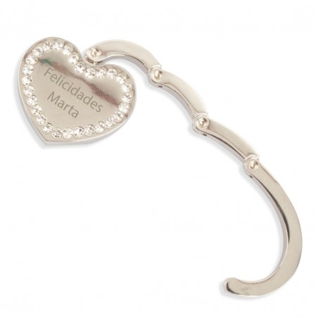 Gancio per borsa a cuore personalizzato per regalo