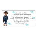 Invito per prima comunione bambino Adrian